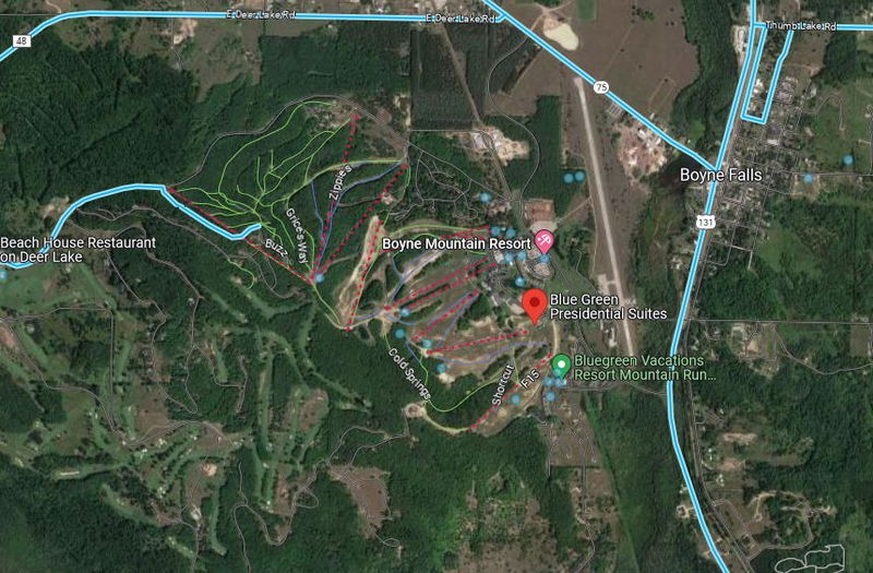 Undetermined Boyne Mountain Motel - Aerial Map (newer photo)